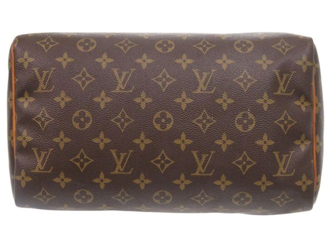 Borsa Louis Vuitton Speedy 30 Monogram Marrone Monogramma - vista 3