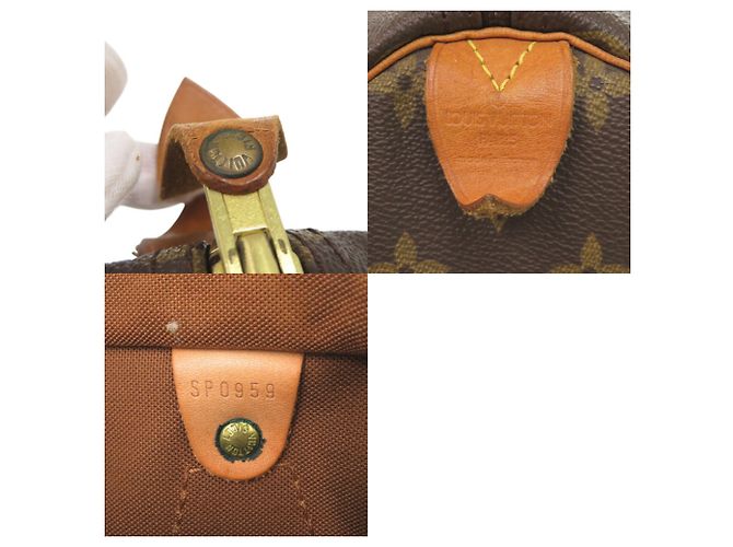 Borsa a mano Louis Vuitton Speedy 30 Monogram Marrone Monogramma - vista 10