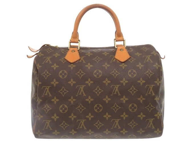 Borsa a mano Louis Vuitton Speedy 30 Monogram Marrone Monogramma - vista 2