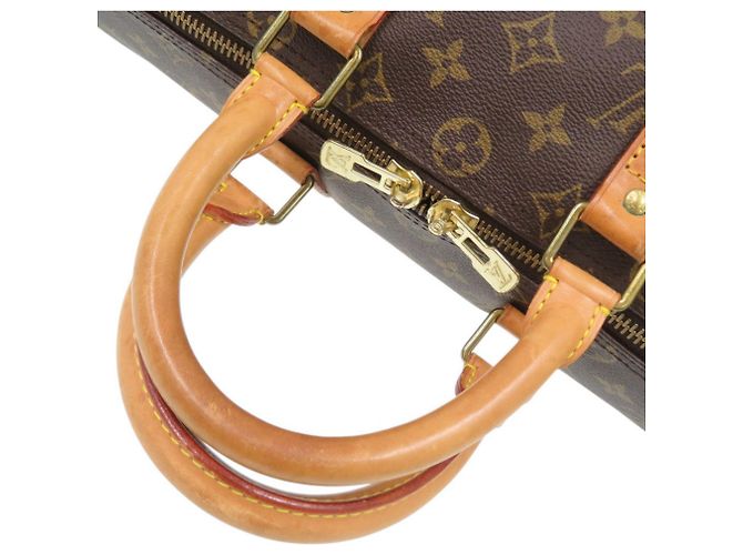Louis Vuitton Keepall Bandoulière 45 Boston Bag Marrone Monogramma - vista 6