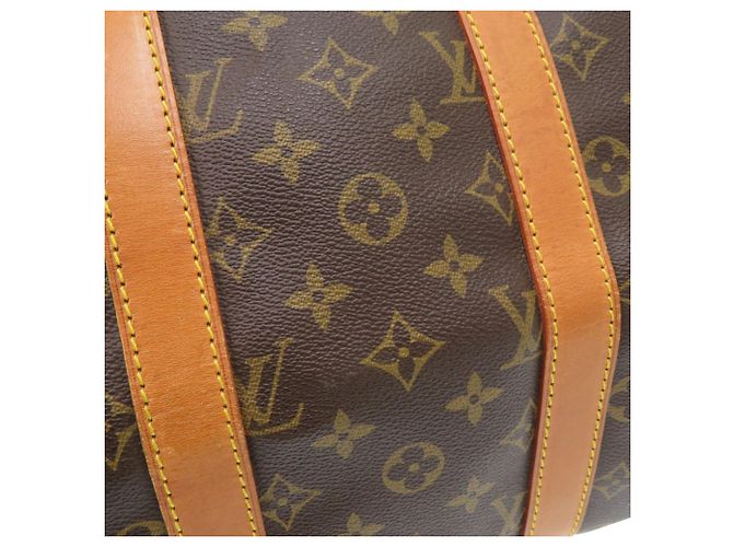 Louis Vuitton Keepall Bandoulière 45 Boston Bag Marrone Monogramma - vista 8