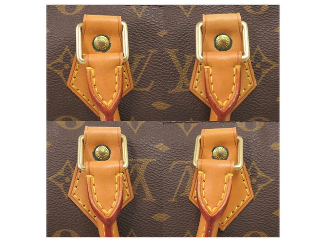 Borsa Louis Vuitton Speedy 35 Monogram Marrone Monogramma - vista 8