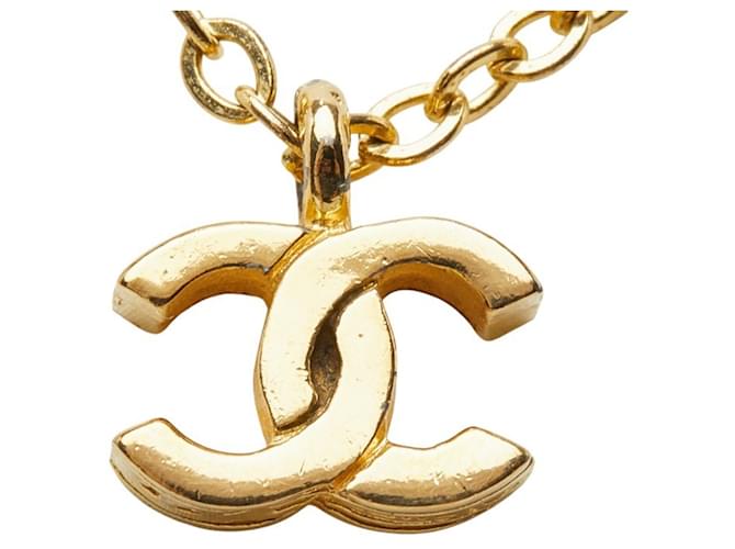 Chanel Vintage Coco Mark Halskette Golden - Ansicht 2