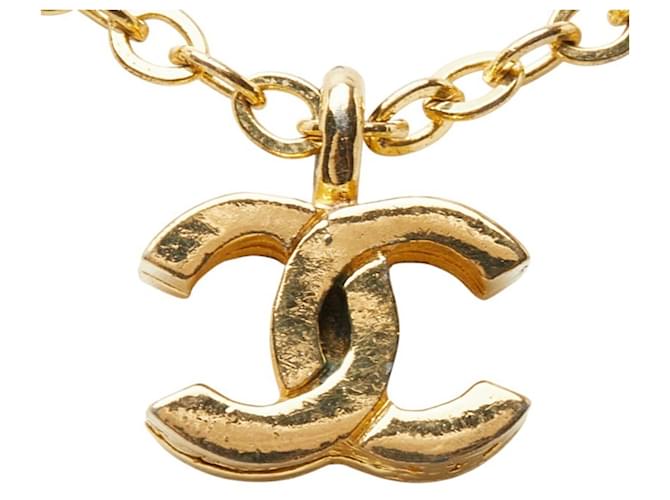 Chanel Vintage Coco Mark Halskette Golden - Ansicht 3