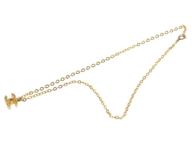 Chanel Vintage Coco Mark Halskette Golden - Ansicht 4