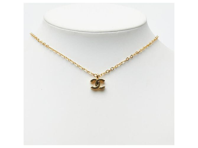 Chanel Vintage Coco Mark Halskette Golden - Ansicht 6