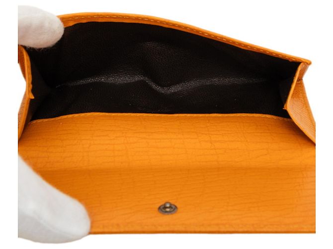 Gucci Logo Medium Long Wallet Orange Gelb - Ansicht 5