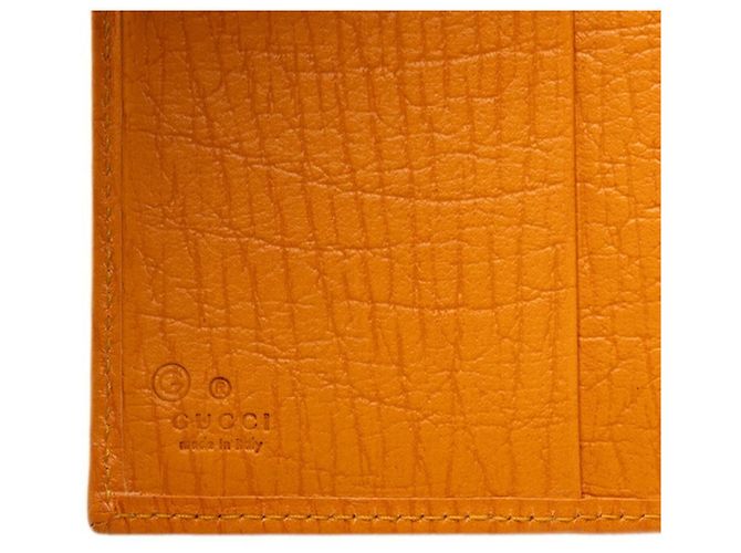 Gucci Logo Medium Long Wallet Orange Gelb - Ansicht 6