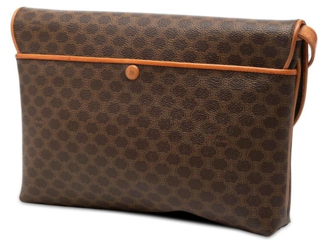 Céline Borsa a tracolla/clutch 2-Way Celine Macadam Marrone - vista 2