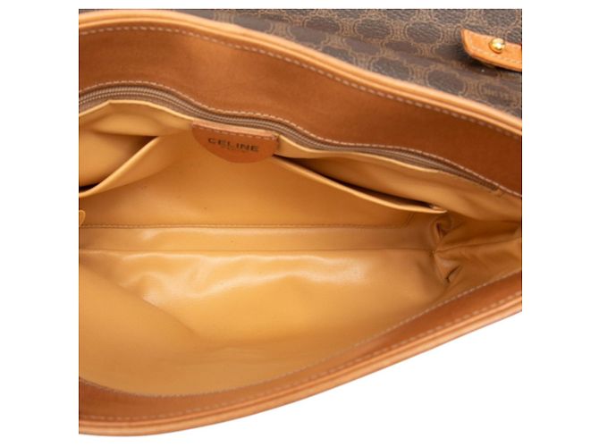 Céline Borsa a tracolla/clutch 2-Way Celine Macadam Marrone - vista 4