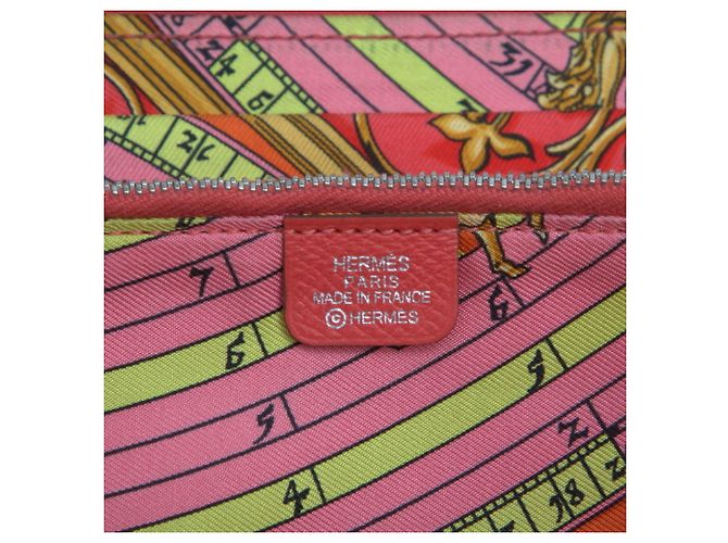 Hermès Portafoglio lungo Hermes Azap Rosa - vista 6