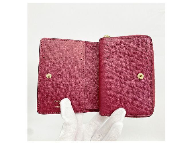 Louis Vuitton Monogram Portefeuille Lou Wallet in Fuchsia Fuschia - vista 3