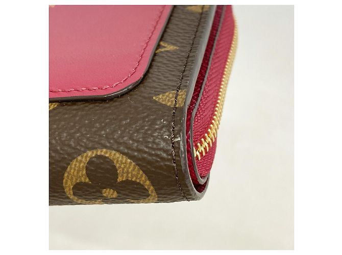 Louis Vuitton Monogram Portefeuille Lou Wallet in Fuchsia Fuschia - vista 5