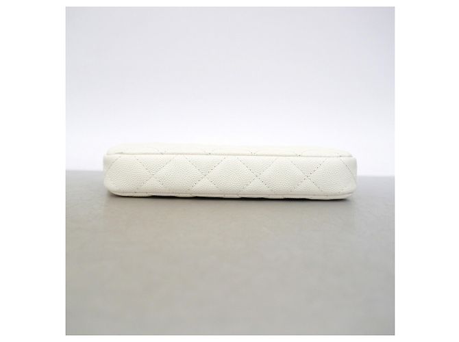 Borsa a tracolla Chanel Matelassé Bianco - vista 3