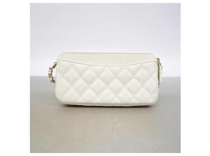 Borsa a tracolla Chanel Matelassé Bianco - vista 8