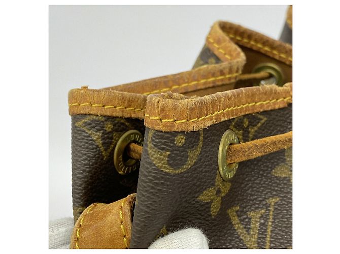 Borsa a tracolla Louis Vuitton Monogram Noe M42224 Marrone - vista 7