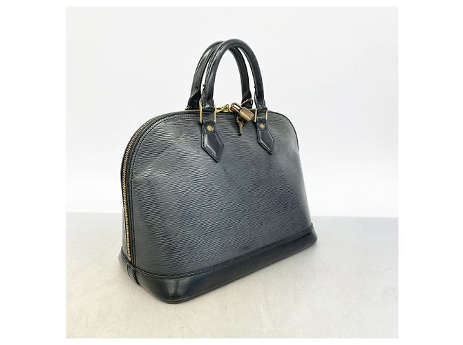 Borsa Louis Vuitton Alma Epi M52142 Noir Nero - vista 2