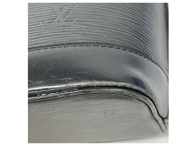 Borsa Louis Vuitton Alma Epi M52142 Noir Nero - vista 6