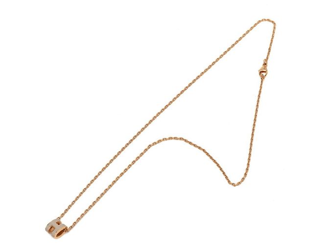 Hermès Collar Hermes Mini Pop H Beige - vista 3