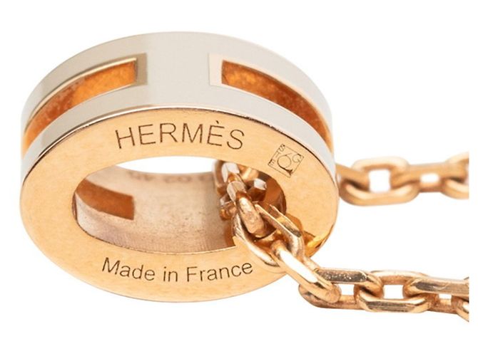 Hermès Collar Hermes Mini Pop H Beige - vista 5