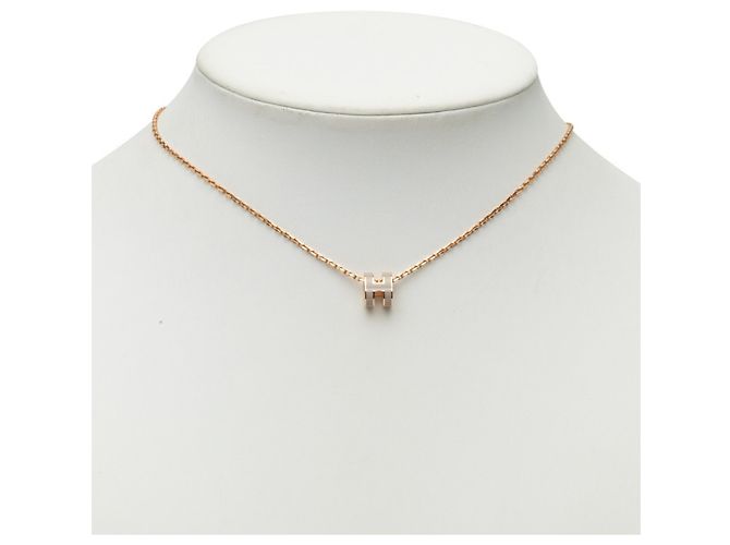 Hermès Collar Hermes Mini Pop H Beige - vista 6