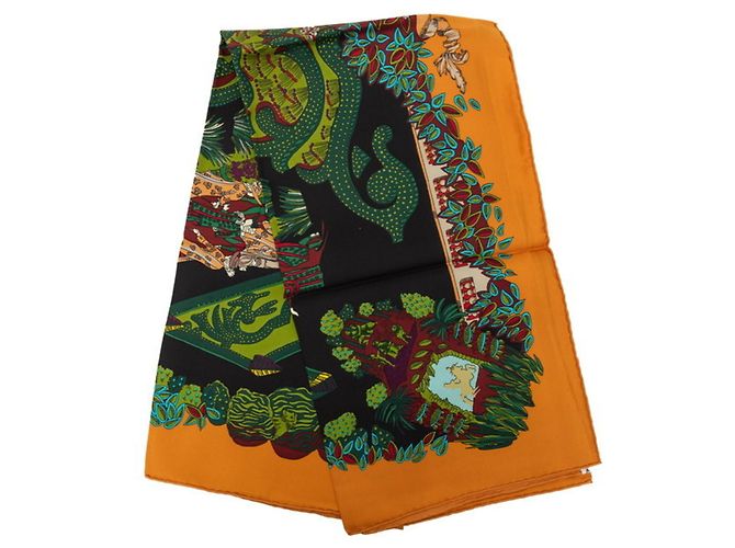 Hermès Foulard Hermes Carre 90 LE PARADIS DU ROY Multicolore - vista 2