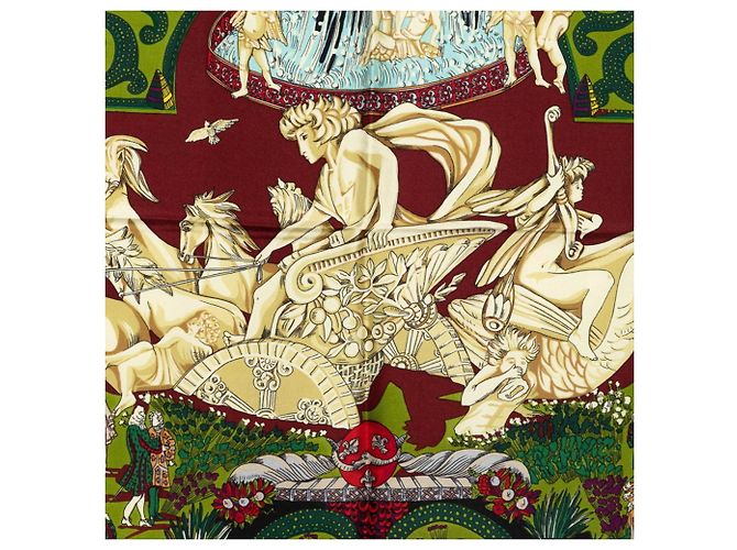 Hermès Foulard Hermes Carre 90 LE PARADIS DU ROY Multicolore - vista 3