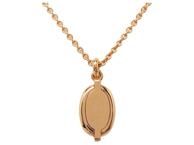 Hermès Collar Hermes Mini Maillon PM Rosa Dorado - vista 2