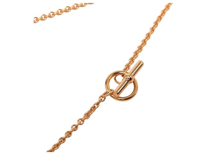 Hermès Collar Hermes Mini Maillon PM Rosa Dorado - vista 4