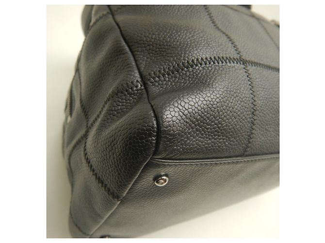 Borsa Chanel Chocolate Bar Mini Boston Bag Nero - vista 14