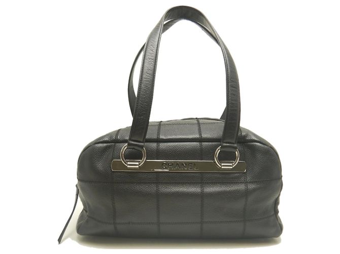 Borsa Chanel Chocolate Bar Mini Boston Bag Nero - vista 2