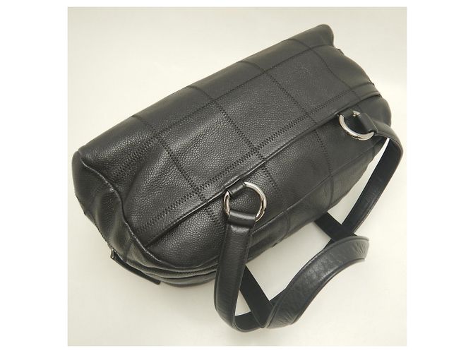Borsa Chanel Chocolate Bar Mini Boston Bag Nero - vista 3