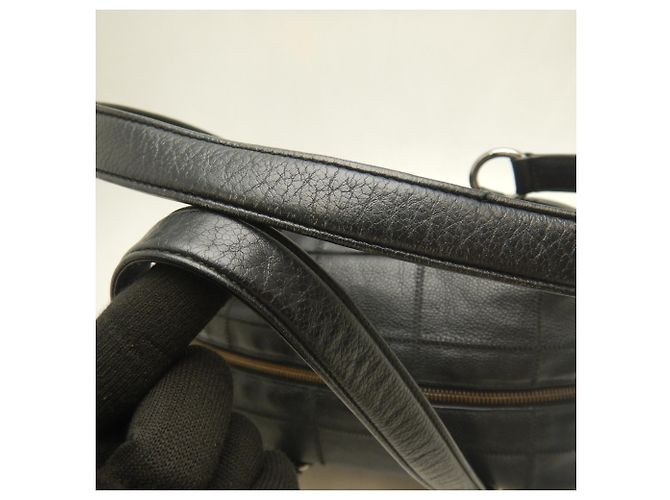 Borsa Chanel Chocolate Bar Mini Boston Bag Nero - vista 8