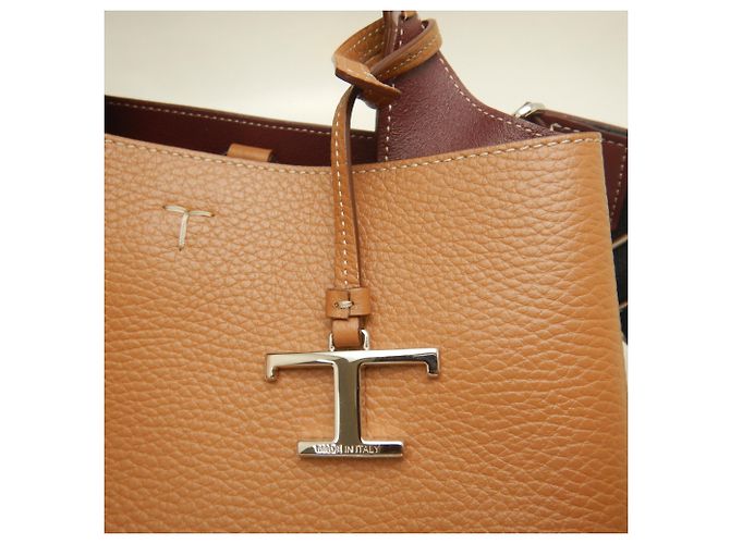 Borsa in pelle Tod's T-Timeless Marrone - vista 9
