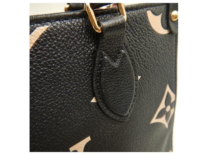 Borsa Tote Louis Vuitton Bicolor Empreinte OnTheGo PM Nero - vista 10