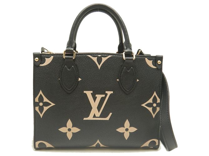 Borsa Tote Louis Vuitton Bicolor Empreinte OnTheGo PM Nero - vista 2
