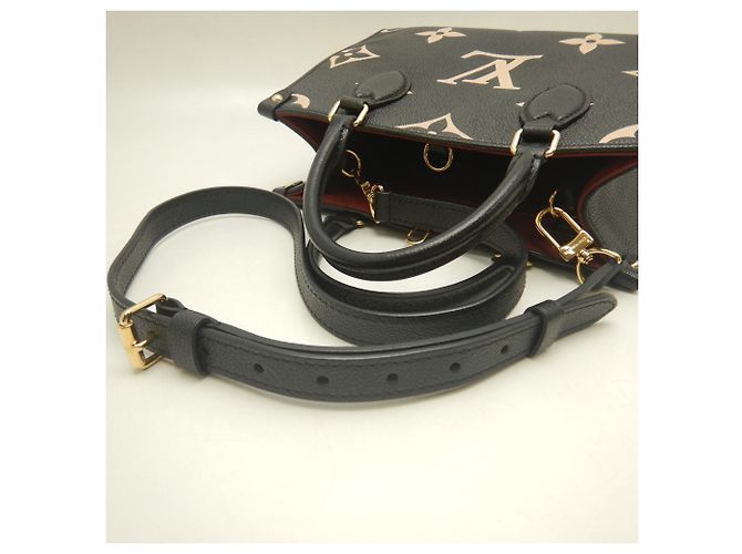 Borsa Tote Louis Vuitton Bicolor Empreinte OnTheGo PM Nero - vista 5
