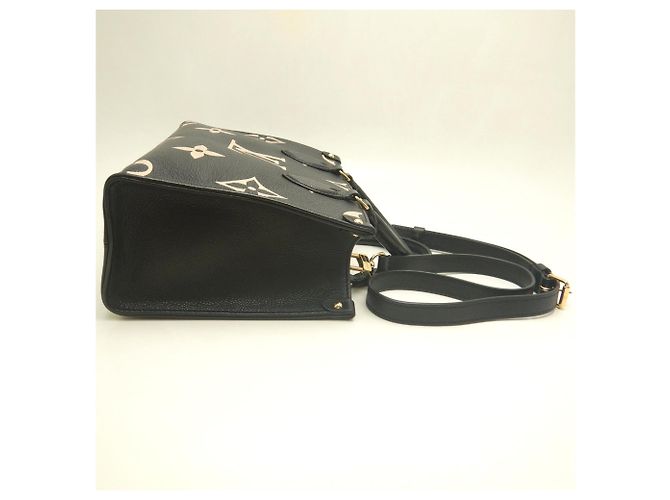 Borsa Tote Louis Vuitton Bicolor Empreinte OnTheGo PM Nero - vista 6