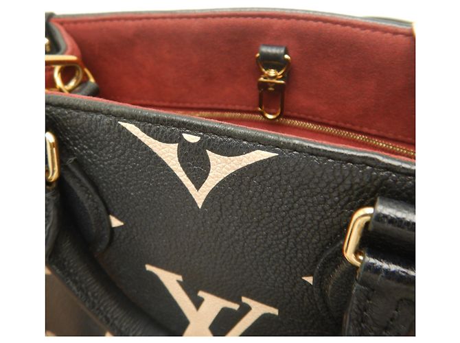 Borsa Tote Louis Vuitton Bicolor Empreinte OnTheGo PM Nero - vista 9