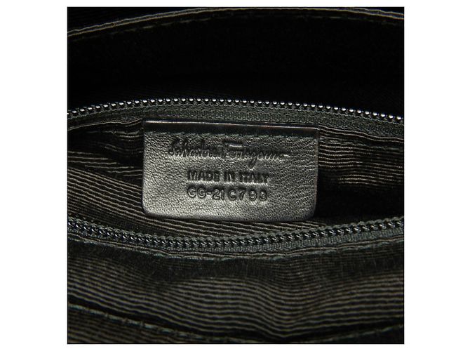 Borsa in pelle Salvatore Ferragamo Vara Nero - vista 21