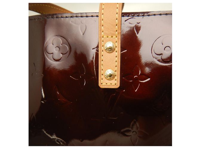 Borsa Louis Vuitton Monogram Vernis Lead PM Bordò - vista 10