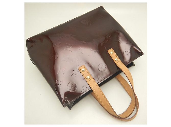 Borsa Louis Vuitton Monogram Vernis Lead PM Bordò - vista 3