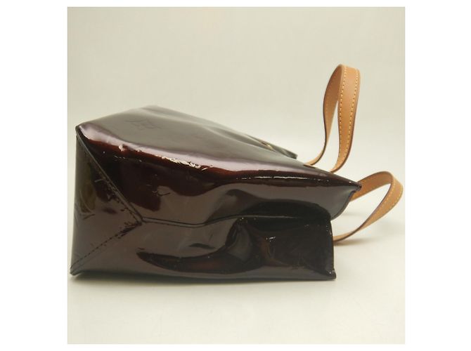 Borsa Louis Vuitton Monogram Vernis Lead PM Bordò - vista 5