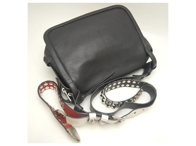 Borsa a tracolla PRADA GRACE LUX 1BD123 Nero Rosso - vista 3