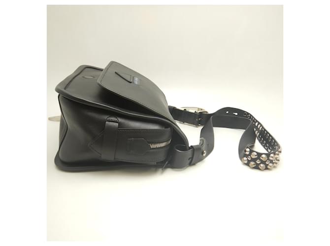 Borsa a tracolla PRADA GRACE LUX 1BD123 Nero Rosso - vista 6