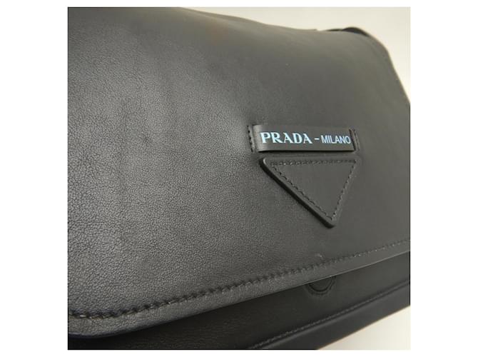 Borsa a tracolla PRADA GRACE LUX 1BD123 Nero Rosso - vista 9
