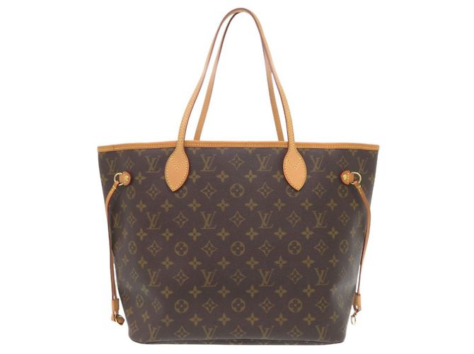 Borsa Tote Louis Vuitton Neverfull MM Monogram Marrone Monogramma - vista 2