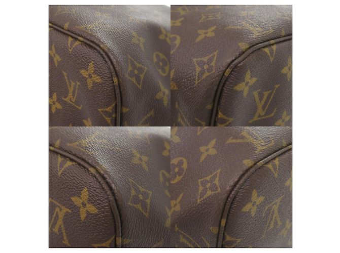 Borsa Tote Louis Vuitton Neverfull MM Monogram Marrone Monogramma - vista 4