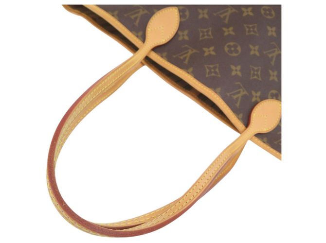 Borsa Tote Louis Vuitton Neverfull MM Monogram Marrone Monogramma - vista 7
