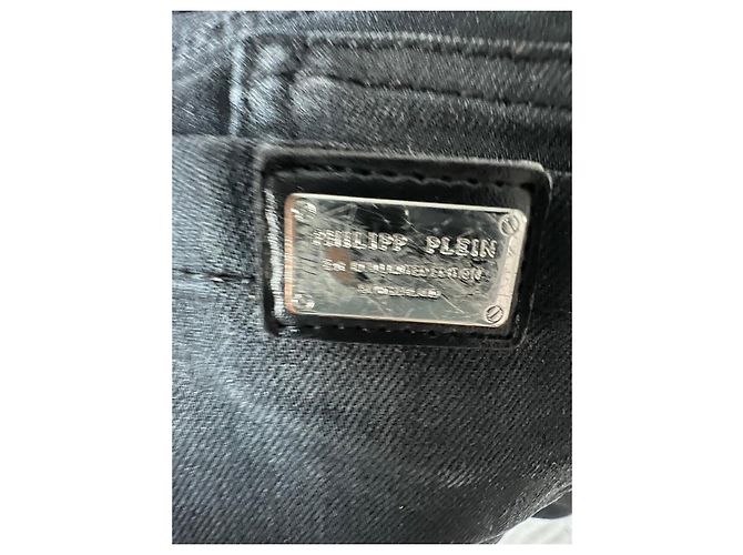 Jeans Philipp Plein Junior Black Distressed Noir - vue 3